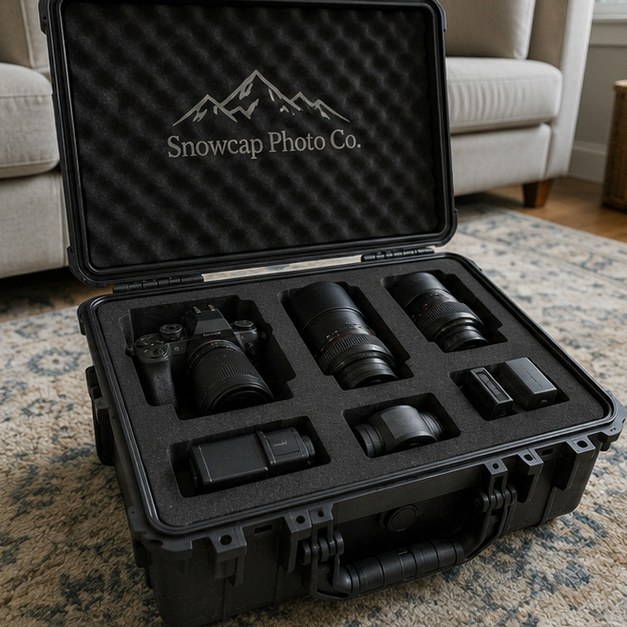 Foam inserts with logo — customer photo